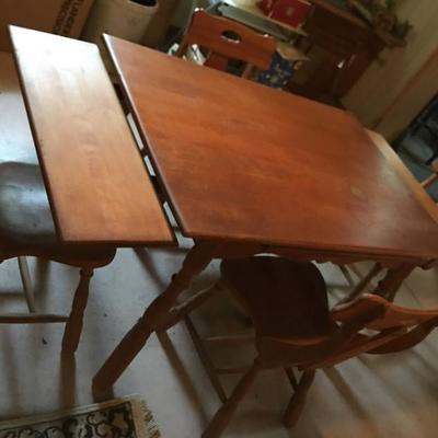 Vintage Pull Out Table and Chairs See all photos 