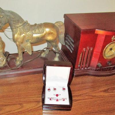 Decor Set - Horse Clock Wall Art and Radio See all photos 
