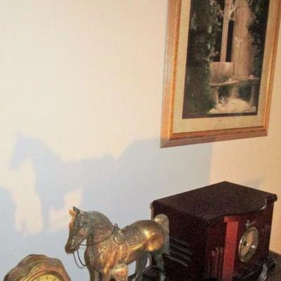 Decor Set - Horse Clock Wall Art and Radio See all photos 