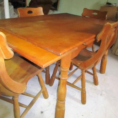 Vintage Pull Out Table and Chairs See all photos 