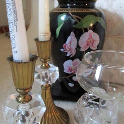 Glass Set with Blue Vases See all photos 
