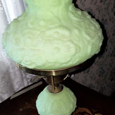 Beautiful Green Antique Lamp