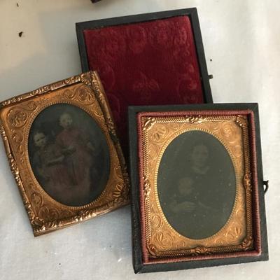 Lot 12- Antique Photo Scrapbooks, Metal Pictures and Frames