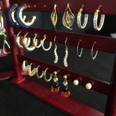 Lot 29 - Earrings, Moon Necklace & More Jewelry 