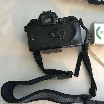 Lot 14 - Nikon Film Cameras, Bogen Tripod and Filters 