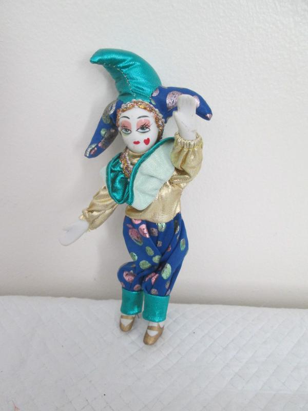 porcelain jester doll