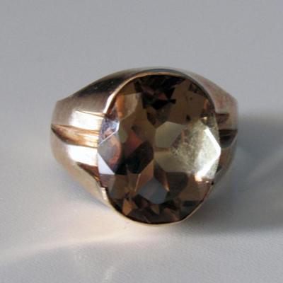 Citrine and 14K Gold Ring | Size 8 | Custom made
