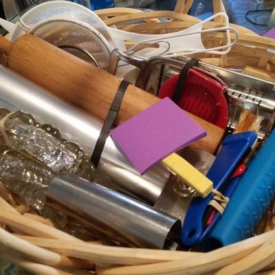 Basket of Kitchen Items
