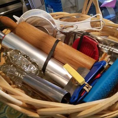 Basket of Kitchen Items