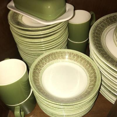 Beautiful Green Vintage Dishes