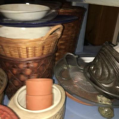 Pottery and Basket Lot