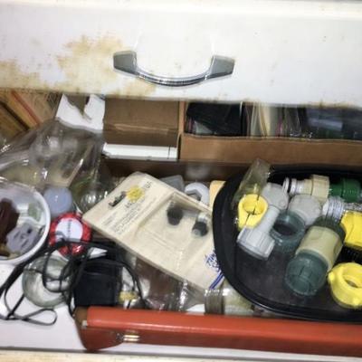 Utility Cabinet with all Workbench Cabinets Contents