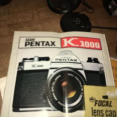 Pentax K1000 Camera Lot with Lenses