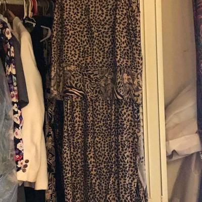 designer and vintage clothes and shoes wardrobe