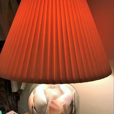 lamp, vase and vintage telephone