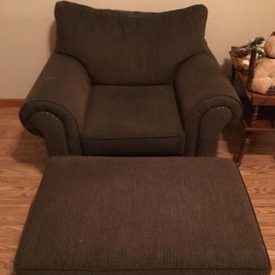 Chair and Ottomon