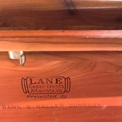 Mens Grouping Lane Cedar Chests Filled with Teasures