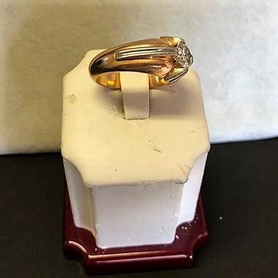 Men's Vintage, 18K Gold 1.25 Carat Diamond Ring w/ Platinum Inserts (Size 11.25)