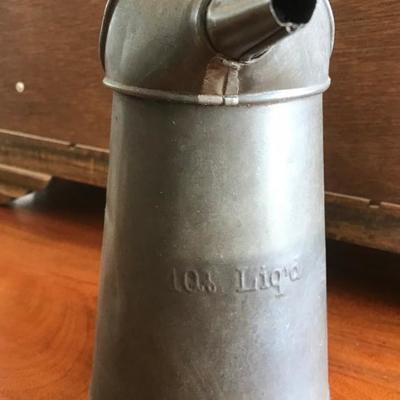 Antique Metal Oil Can 