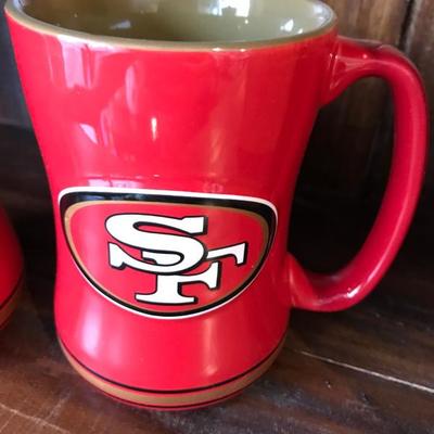 NEW Pair of SF 49ers 14oz Mugs [1117]