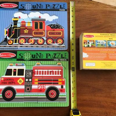 Set of 3 Melissa & Doug Puzzles [1154]