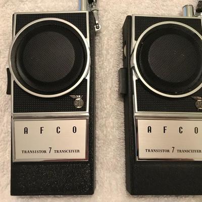 Pair of AFCO Transistor Radios Model CB-7 [1148]