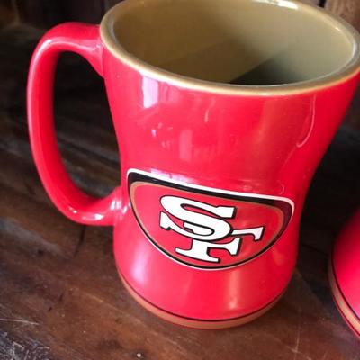 NEW Pair of SF 49ers 14oz Mugs [1117]