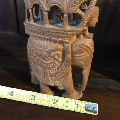 Hand Carved Wooden Elephant [1109]