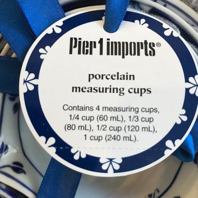 Pier 1 Imports Porcelain Measuring Cups [1138]