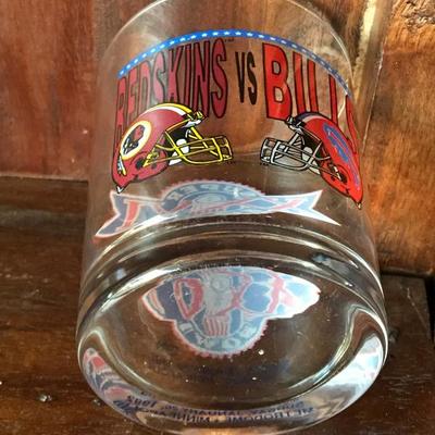 Super Bowl XXVI Redskins vs Bills Collectible Glass [1248]