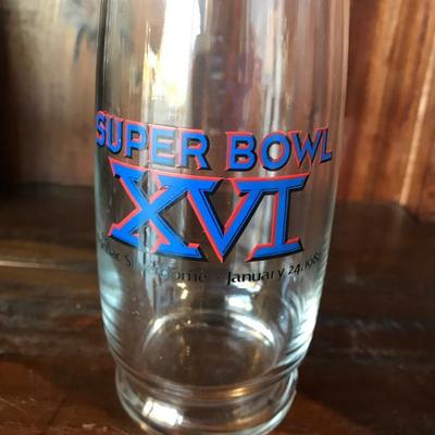 Super Bowl XVI Collectible Glass 1/24/82 [1247]