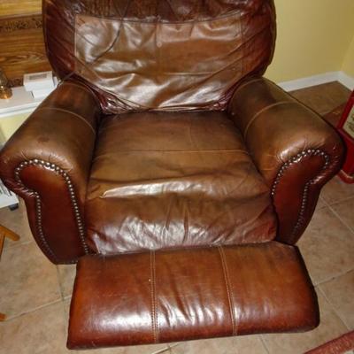 Leather Recliner - Star Furniture