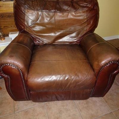 Leather Recliner - Star Furniture