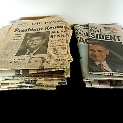 Lot 88: Historical Newspaper Covers from 1960's to 2008