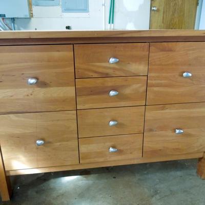 Lot 105: Modern Solid Oak File Dresser from Room and Board 