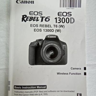 Lot 100: Canon REBEL EOS T6 Digital Camera Kit 