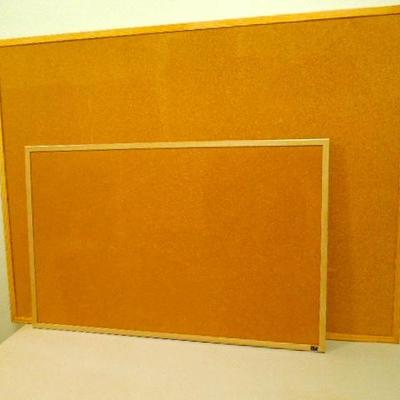 Lot 73: Two Hanging Wood Frame Cork Boards 