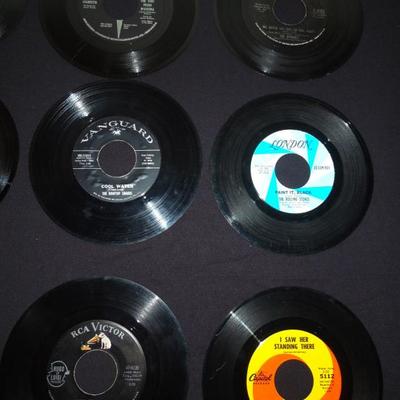Lot 127: Twenty-Two Classic 60's Rock 45 rpm