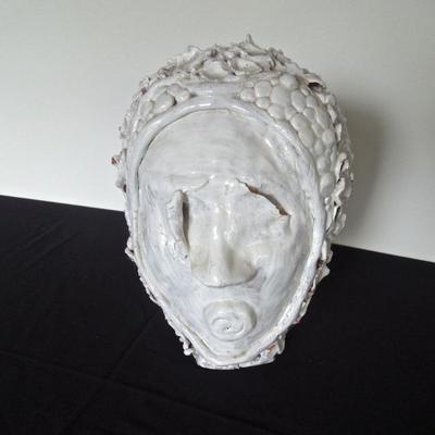 Lot 118: Glazed Terra Cotta Bust of Woman (As Is)