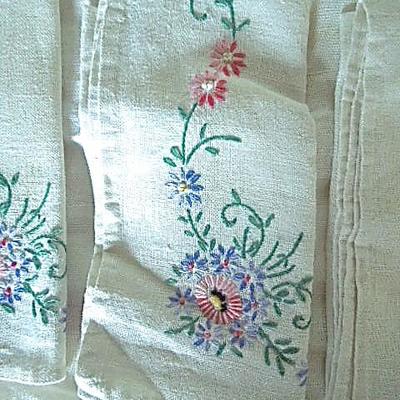 Lot 82: Large Group of Vintage Linens, Handwork and Chrochet