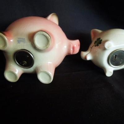 Lot 146: Pair Vintage Piggy Banks by Goebel