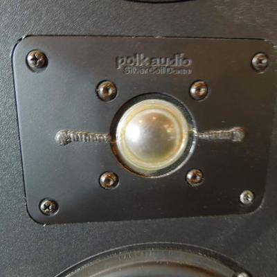 Lot 56: Pair of Vintage Polk AudioCabinet Speakers
