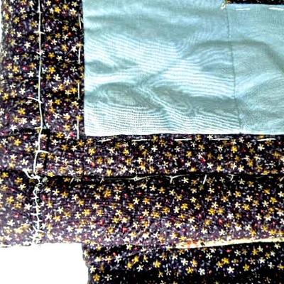 Lot 89: Two Vintage Handpieced Cotton Quilts