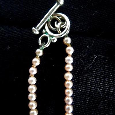 Lot 15: Group of Handmade Pearl and Silver Jewelry 