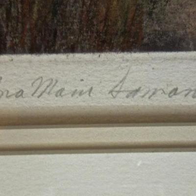Lot 64: AnaMaria Samaniego Original Framed Monotype Pastel