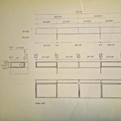 Lot 55:  Paul Schulman Low Oak Sideboard Modular Console