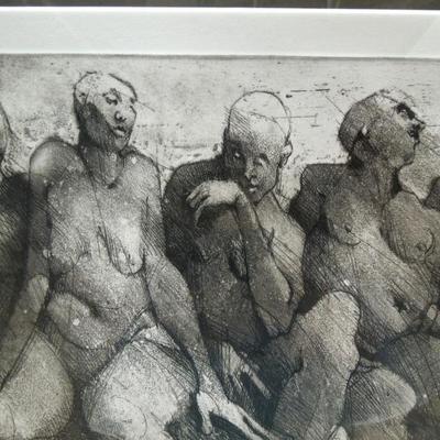 Lot 111:  Signed Gary Branam Numbered Print of Nudes 