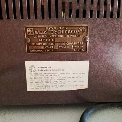 Webster Chicago Electronic