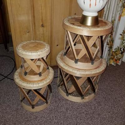 Decorative Drum Table Set 