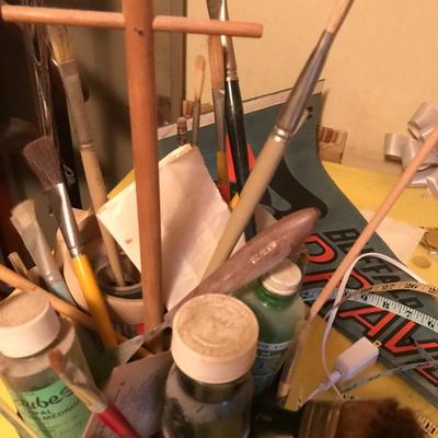 Artist Caddy Paints And Brushes Cabinet Too. - Lot #240 